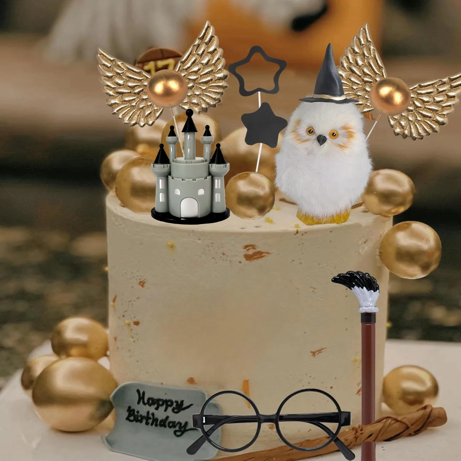 Castle Cake Decorations Glitte - Event Party ulasan dan harga