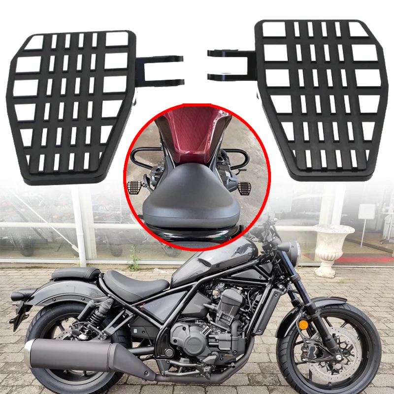 

Fit For Honda Rebel 1100 Rebel1100 CMX 1100 2021-2023 Motorcycle Accessories Front Driver Footrests Extender Foot Enlarge Pad