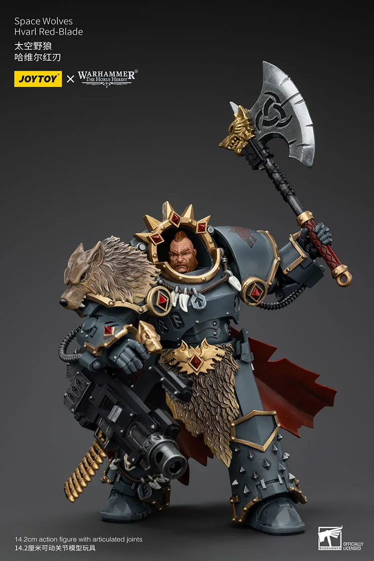 

JOYTOY Warhammer "The Horus Heresy" Space Wolves Hvarl Red-Blade Action Figures Original Doll Decoration Gift Collection