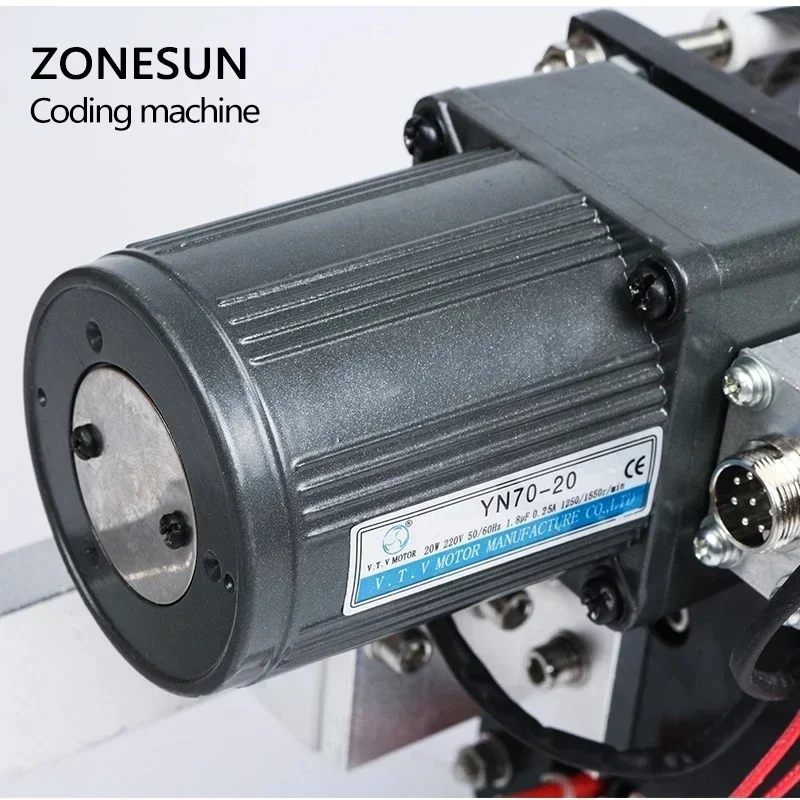 Zonesun تاريخ انتهاء الصلاحية الشريط الترميز طابعة الملصقات الشريط الساخن المبرمج لآلة وضع العلامات LT-50P