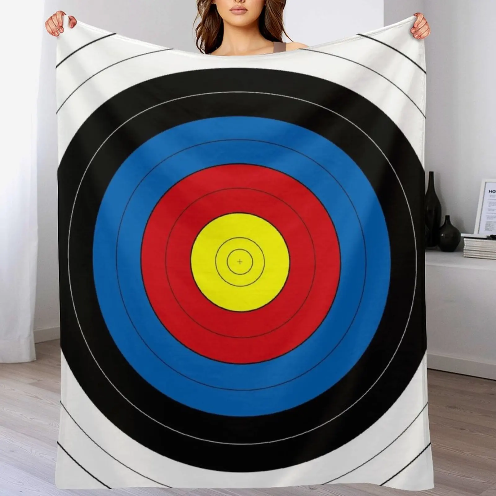 Archery Target Target Face Throw Blanket