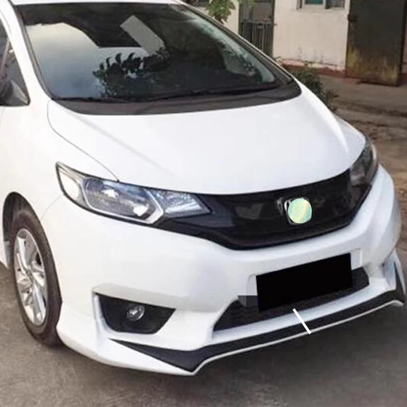 

Для Honda Fit Jazz передний бампер диффузор для губ разделитель ABS пластик анти-столкновение комплект кузова 2014-2017 год