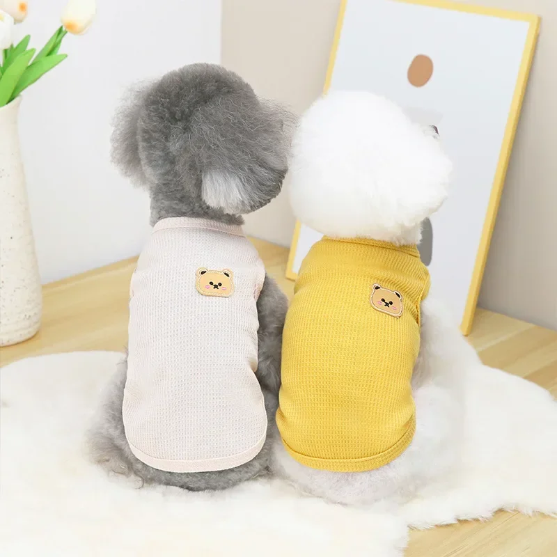 Cat Clothes Spring and Summer New Casual Teddy Bear Method Dog Puppy Chic Bear T-shirt Clothing Supplies Dog Clothes