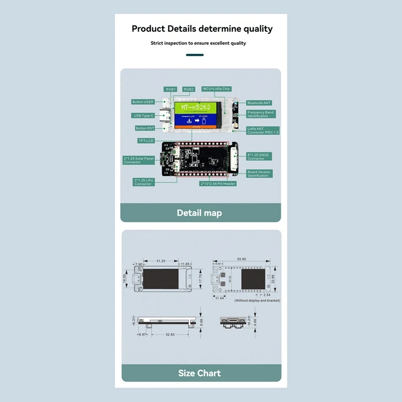 T114 V2 Meshtastic Tracker NRF52840, SX1262, GPS, Lorawan, Arduino Compatible, Low Power BLE & Wifi Devboard