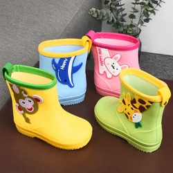 Scarpa per bambini stivale da pioggia antiscivolo per bambini quattro stagioni scarpa da pioggia per ragazzo dei cartoni animati stivali di gomma per ragazza carina per scarpe impermeabili per bambini