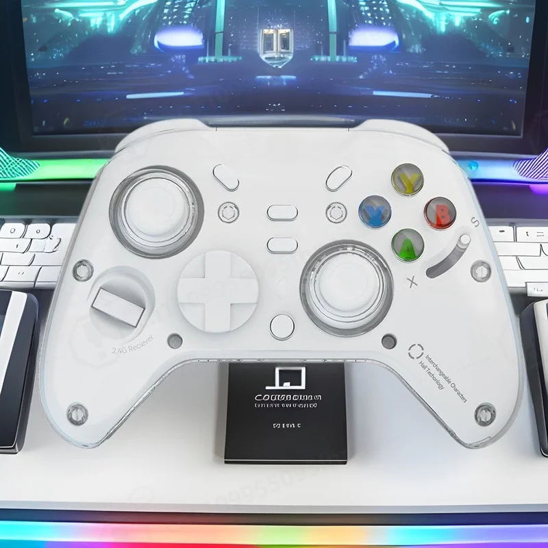 New Bluetooth Game Controller, Dual‑Hall Motion Sensing Vibration Gamepad, Gaming Joystick for PC, Smart TV, iOS Devices