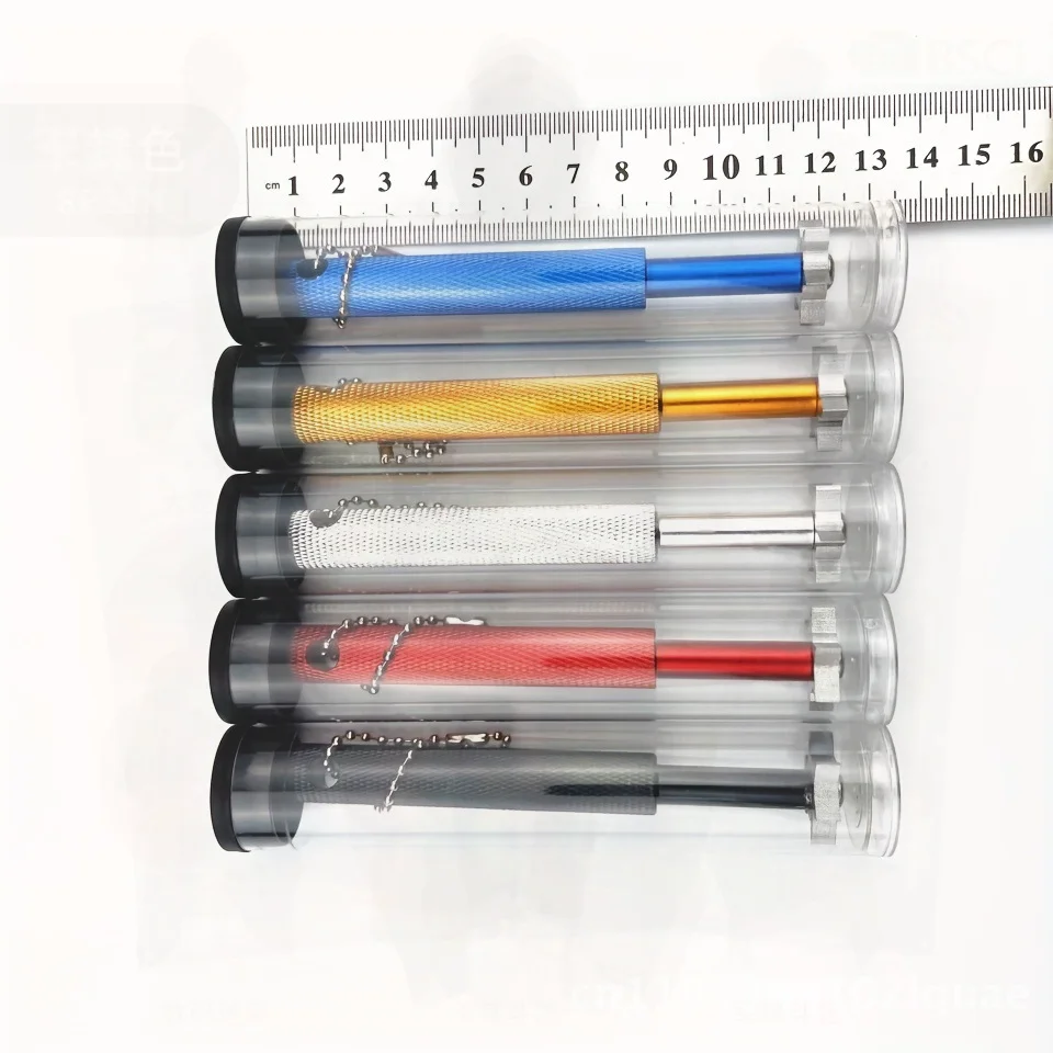 سكين تنظيف نادي الجولف من الفولاذ المقاوم للصدأ وفتحة من سبائك الألومنيوم وقلم شفاف باللون الأسود والأحمر والأزرق والأخضر والفضي والذهبي والأرجواني #3