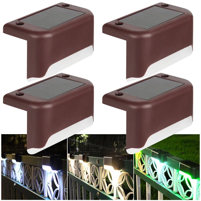 Solar Led Light Outdoor Garden Lights Waterproof Solar Lamp Outdoor Solar Light for Stair Garden Fence Decor Solar Lamp Sunlight