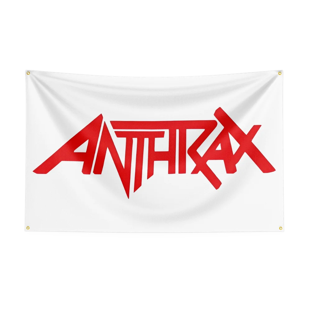 3x5 Ft A-Anthraxs Heavy Rock Band Flag Polyester Digital Printing Banner for Bedroom Wall Art Out Door Tapestry Decoration