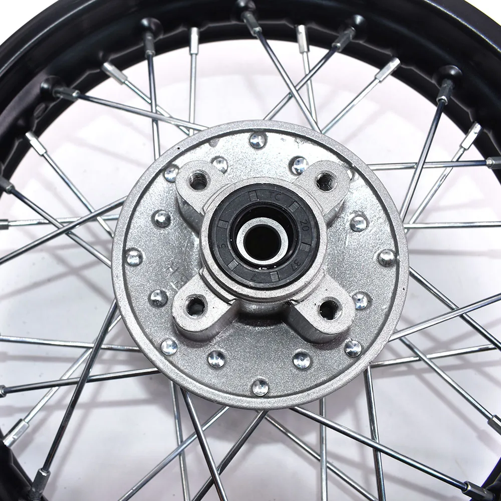 Off Road motorcycle 1.85-12 inch Iron wheel rim Circle Can Fit for 80 / 100-12 inch rear wheel