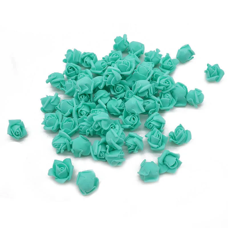 50/100 Stück 2 cm Mini-Schaumstoffrosen für Bären, künstliche Blütenköpfe, DIY-Bastelgeschenke, Geschenkbox, Hochzeitsfeier, dekorativer Kranz, Heimdekoration – Detail 11