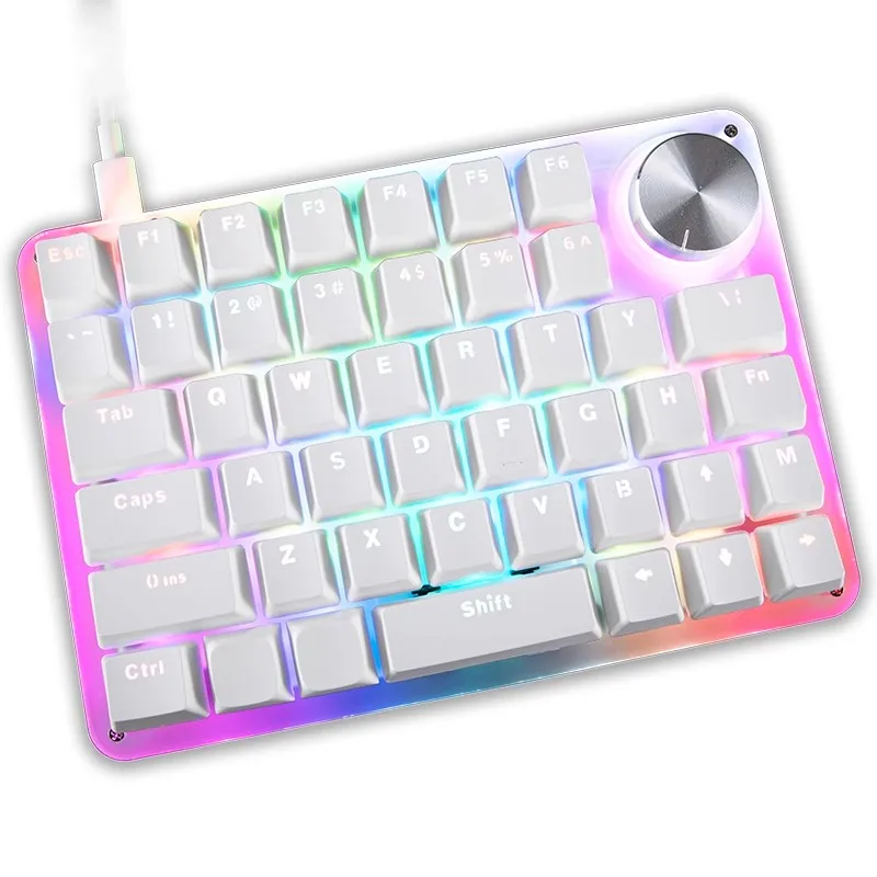 MK45 Single-hand Keyboard Macro Programming Knob for Drawing PS/Ai/LR/PR Office Independent Chip Custom Mechanical Keyboard
