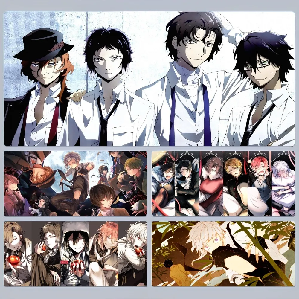 Bungo Stray Dogs Mousepad Rubber XXL Cartoon Anime Gaming Mouse Pad Keyboard Mouse Mats Desk Mat Accessories for PC Mouse Carpet