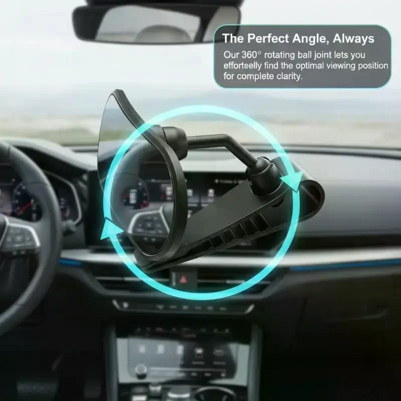 Car Rearview Mirror Wide View Safety Mirror For Windshield Infant Car Seats Clear Reflection 360-Degree Rotatable Adjustable