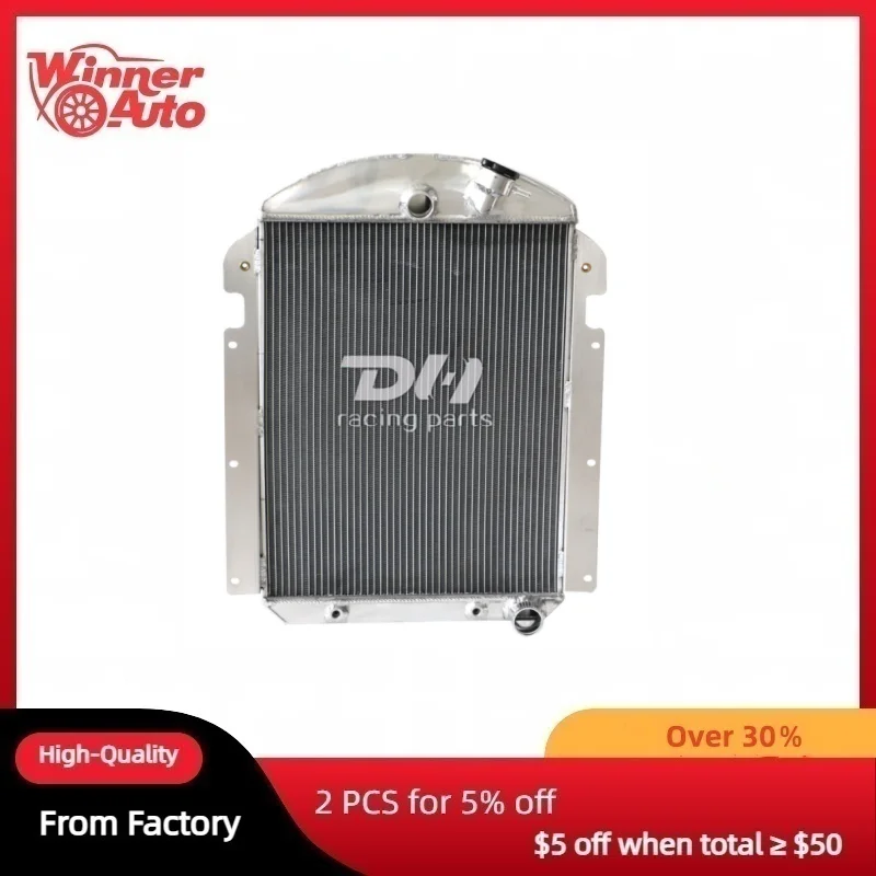 

3Row Aluminum Radiator Fit Chevy 1939 JC JD VA 1940 KC KD KF KP WA V8 Conversion