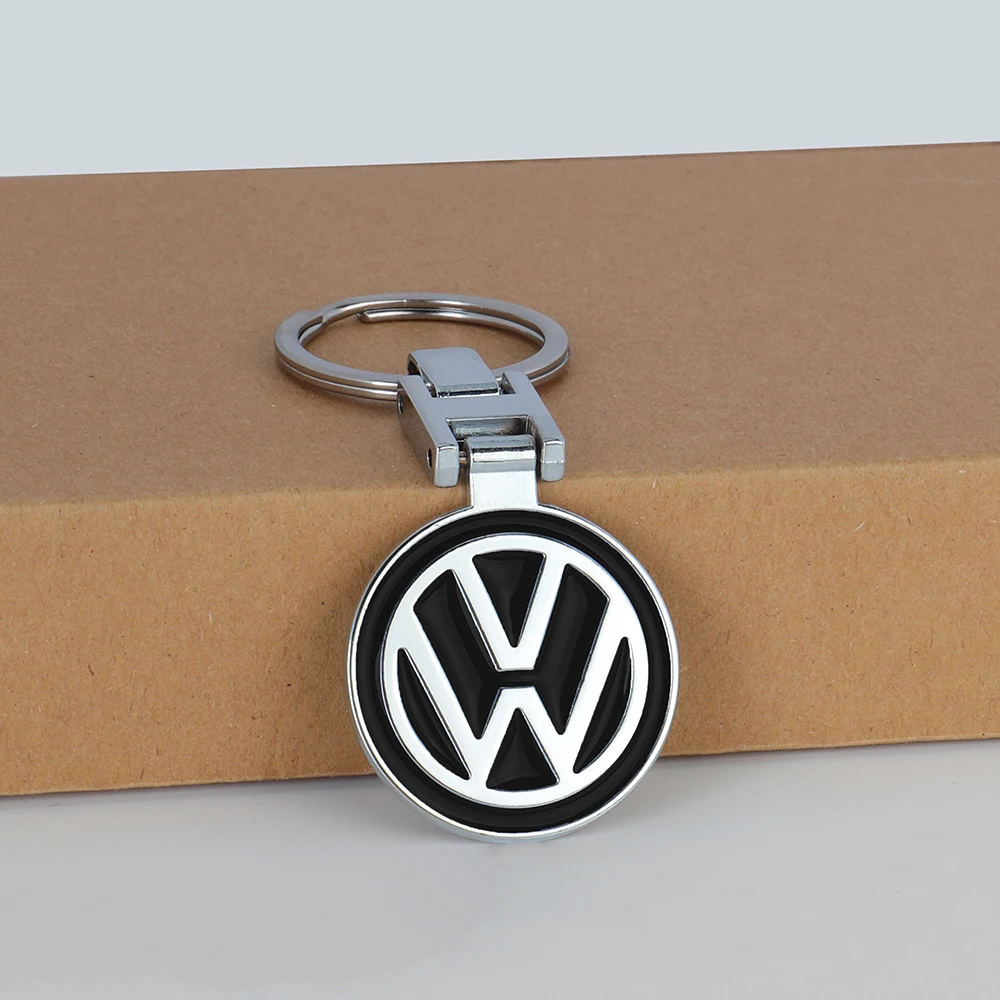 1Pcs Car Logo Keychain Metal Keyring Key Accessories For Volkswagen VW POLO Tiguan Passat Golf EOS Scirocco Jetta MK8 Octavia