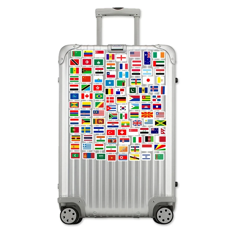 105 ورقة/مجموعة ملصقات سلسلة العلم الوطني ألعاب كرتونية حقيبة كمبيوتر محمول جيتار سكيت ملصقات تزيين شخصية TMZ #2