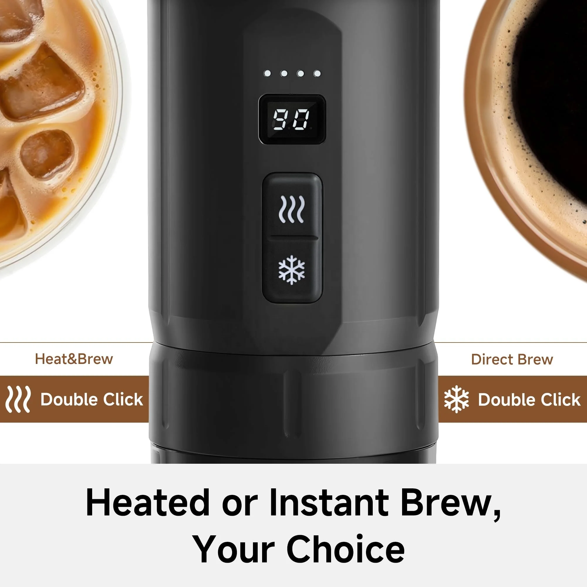 Portable Espresso Machine Travel USB-C Charging Self-heating Electric USB Capsule Espresso Maker Mini H4C Coffee Maker - view 4