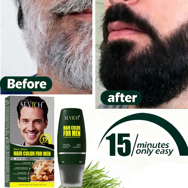 

50 мл натуральная растительная палочка для окрашивания волос, быстро закрывает крем для окрашивания седых волос, перманентная окраска, ручка для окрашивания бороды, укладка волос