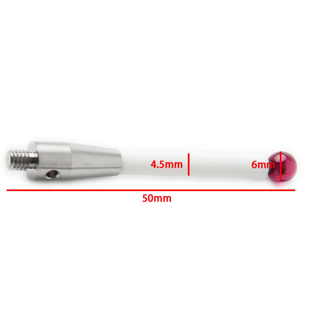 

CMM Machines Ceramic Rod 50mm Length Stem Stylus Probe 1pc 50mm length Ball CMM A-5000-3709 Metalworking Inspection