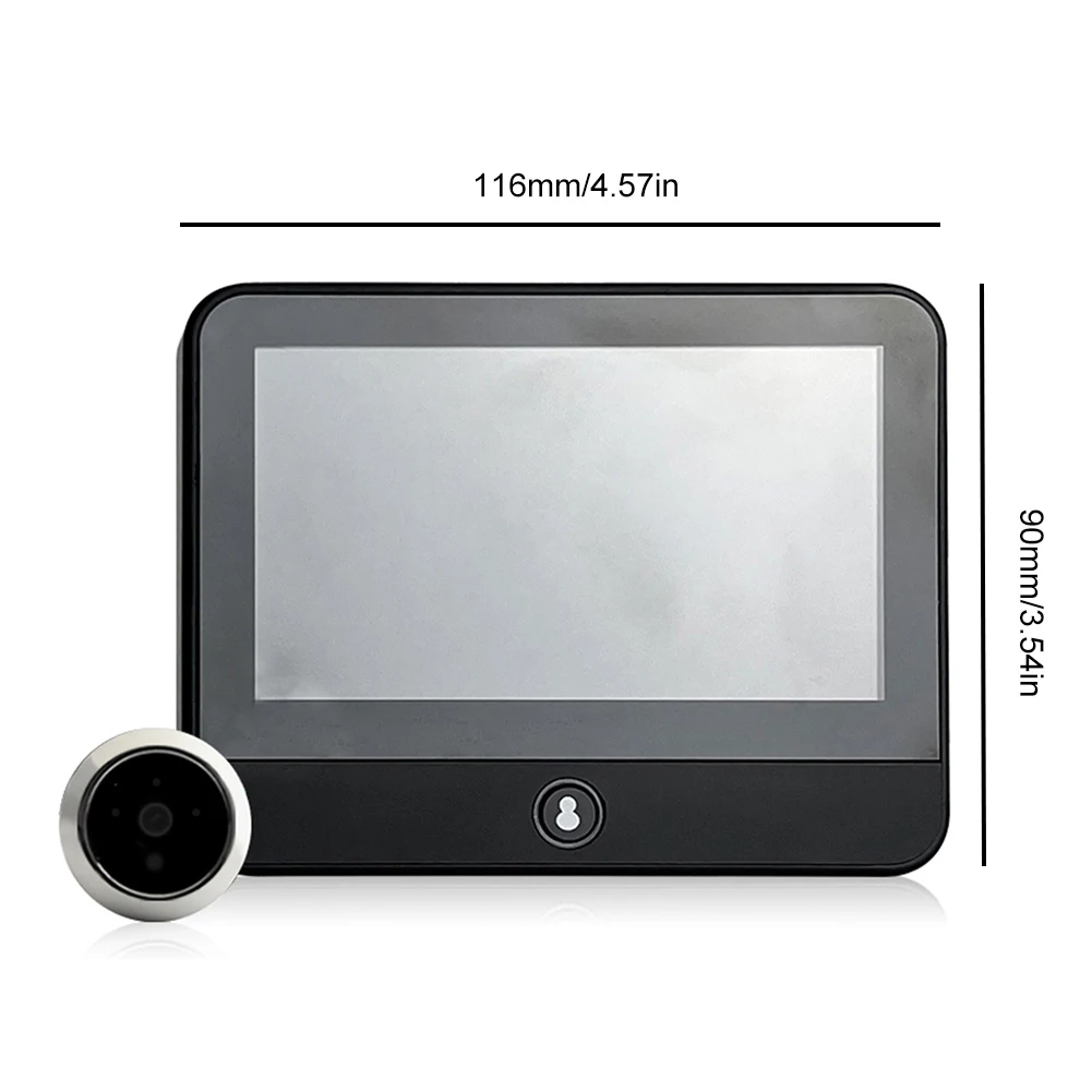 1080P WIFI ثقب الباب المشاهد مع شاشة 4.3 بوصة 120 درجة زاوية واسعة الأشعة تحت الحمراء للرؤية الليلية كاميرا الباب الرقمية للمنزل