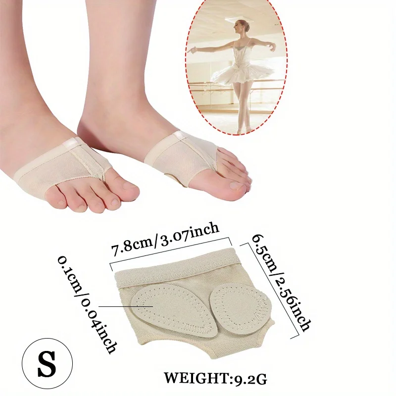 1 Pair Protective Ballet Dance Toe Pads for Kids, Girls, and Adults - Cushioned Support for Comfortable Dancing