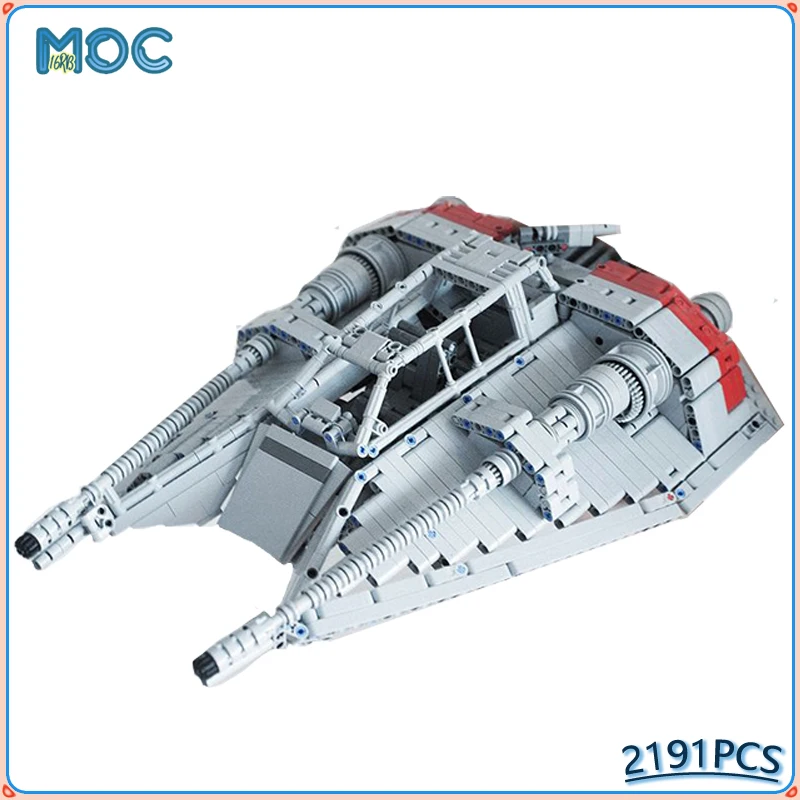 Space Series Rebel Snowspeeder T-47 Snowspeeder Model Building Blocks Aircraft Set Bricks Toys for Collection Christmas Gifts