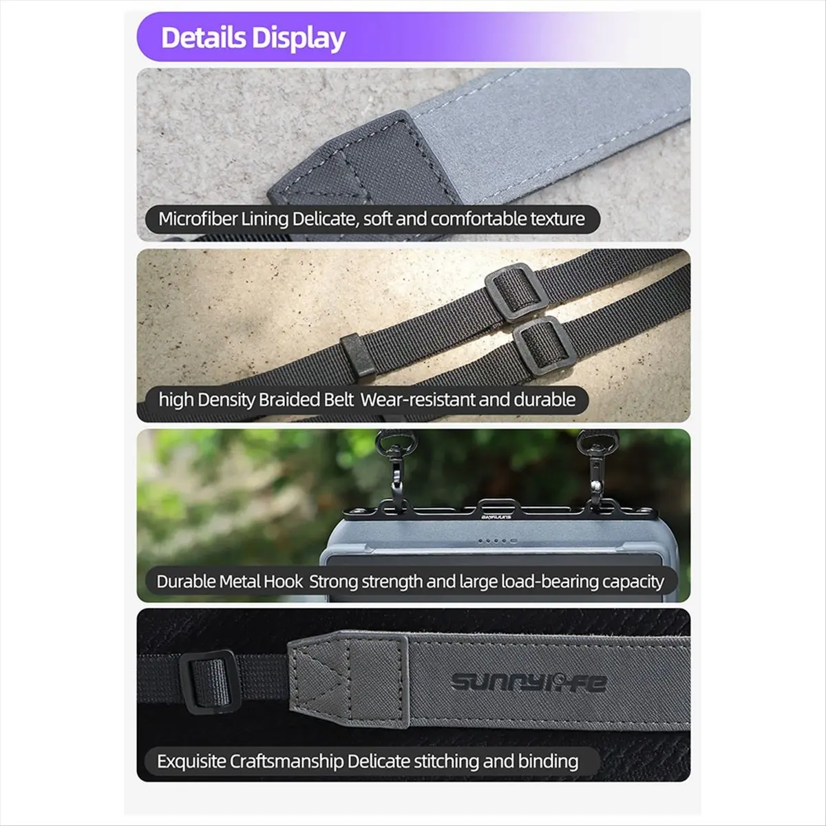 A26Z Sunnylife for DJI Mavic 4 Pro Remote Control Lanyard Non-Detachable Lanyard for DJI RC Pro 2 Controller Accessories