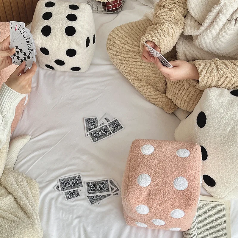 Nordic Game Dice Plush Toys Pillow Creative Home Decoration Cushion Fun Simulation Sofa Cushions Futon Floor Mats