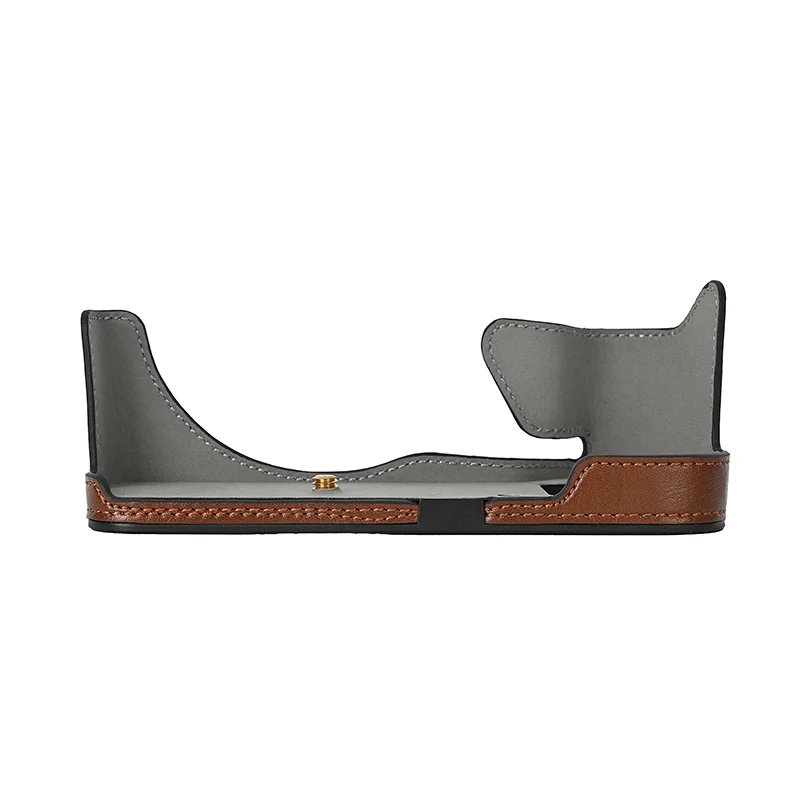 카메라 가방 PU 가죽 케이스 하프 바디 베이스 보호대, 후지필름 후지 GFX100S GFX50S II GFX50SII 보호 개방 하단 커버