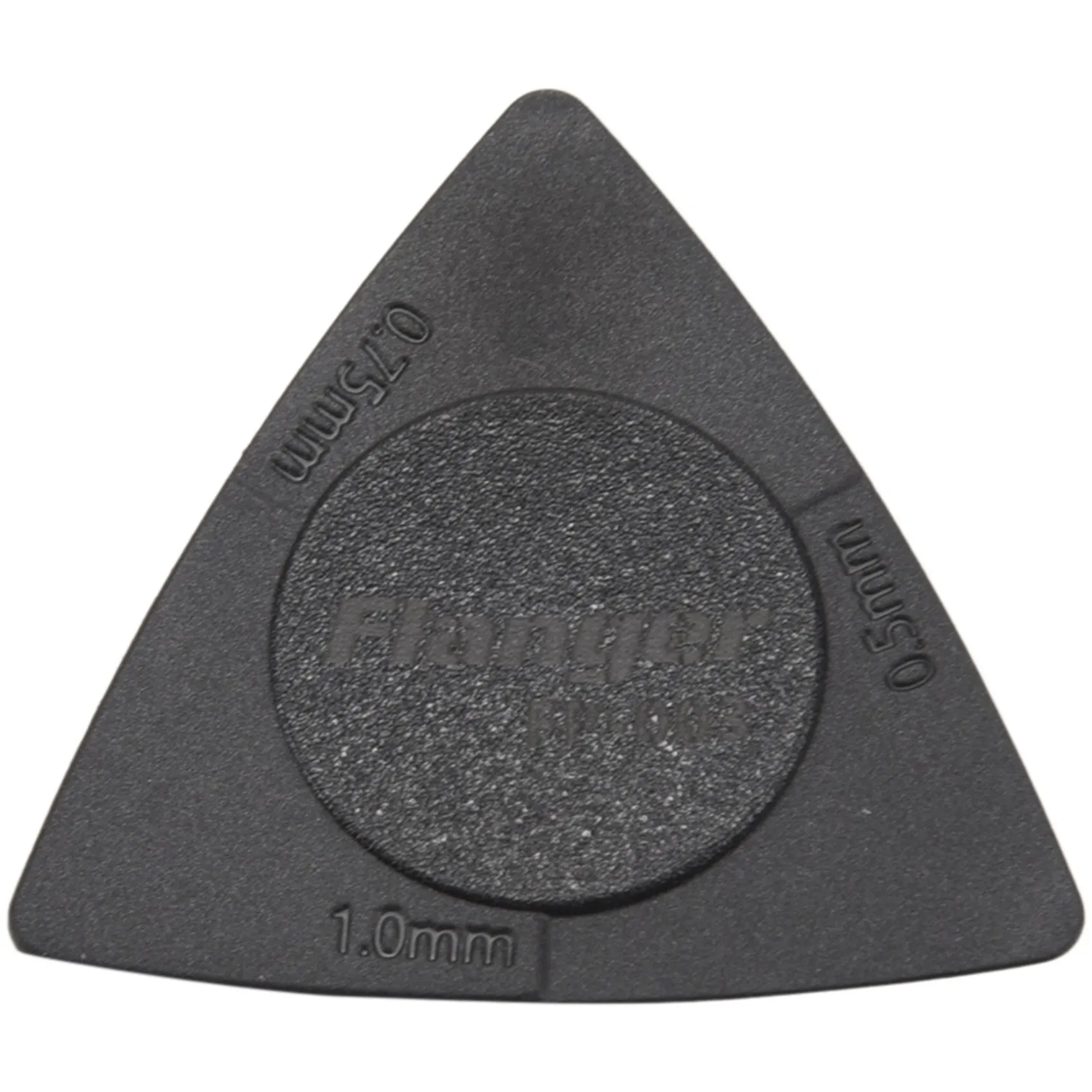 Flanger 10pcs Triangle-Guitar picks 1.0 0.75 0.5 mm in PC + ABS Black