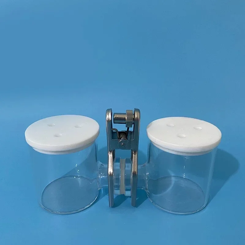 H-type exchangeable membrane sealed/unsealed electrolytic cell slot-to-cup three-electrode system electrochemical microbial