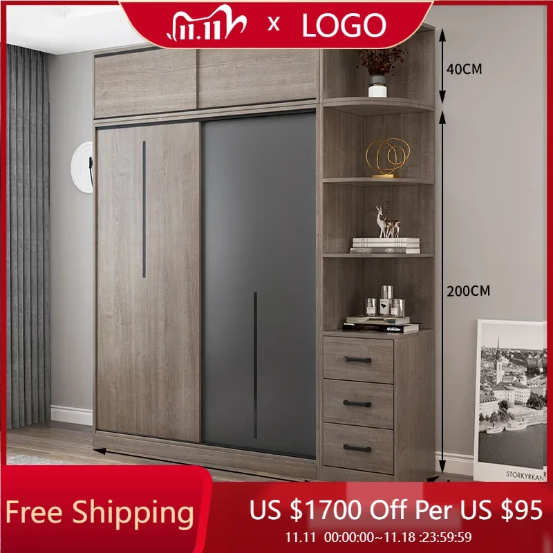 

Storage Shelve Wardrobe Luxury Doors Queen Open Closets Bedroom Wardrobes Cabinet Drawers Armadio Camera Da Letto Room Furniture