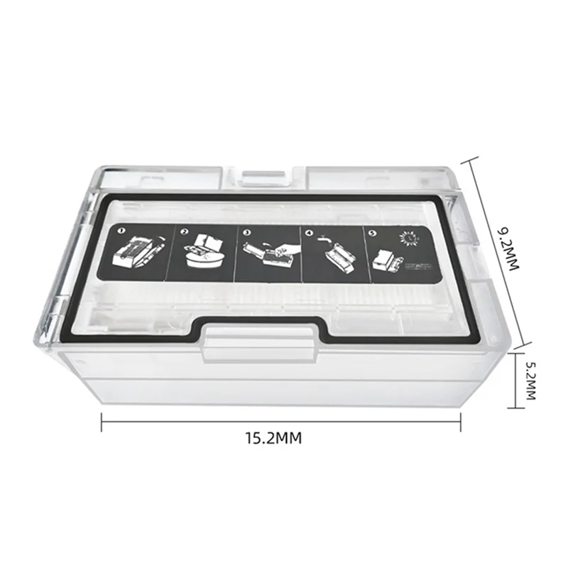 -صندوق غبار سبتمبر 2X لـ Xiaomi Roborock S8 Pro Ultra /S8/S8+T7S/G10S صندوق قمامة المكنسة الكهربائية الروبوتية مع فلتر
