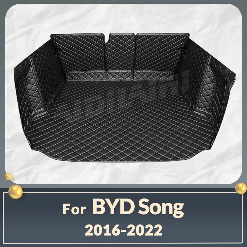 

Auto Full Coverage Trunk Mat For BYD Song 2016-2022 21 20 19 18 17 Car Boot Cover Pad Cargo Interior Protector Accessories