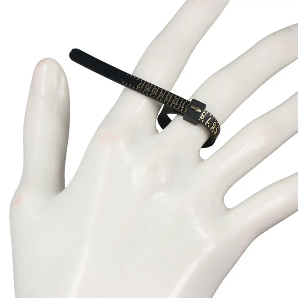 Accessoire de diamètre d'anneau, tailleur d'anneau américain, panneau de taille de doigt, bâton de mandrin, carte de taille d'anneau, panneau de carte de mesure d'anneau de Table