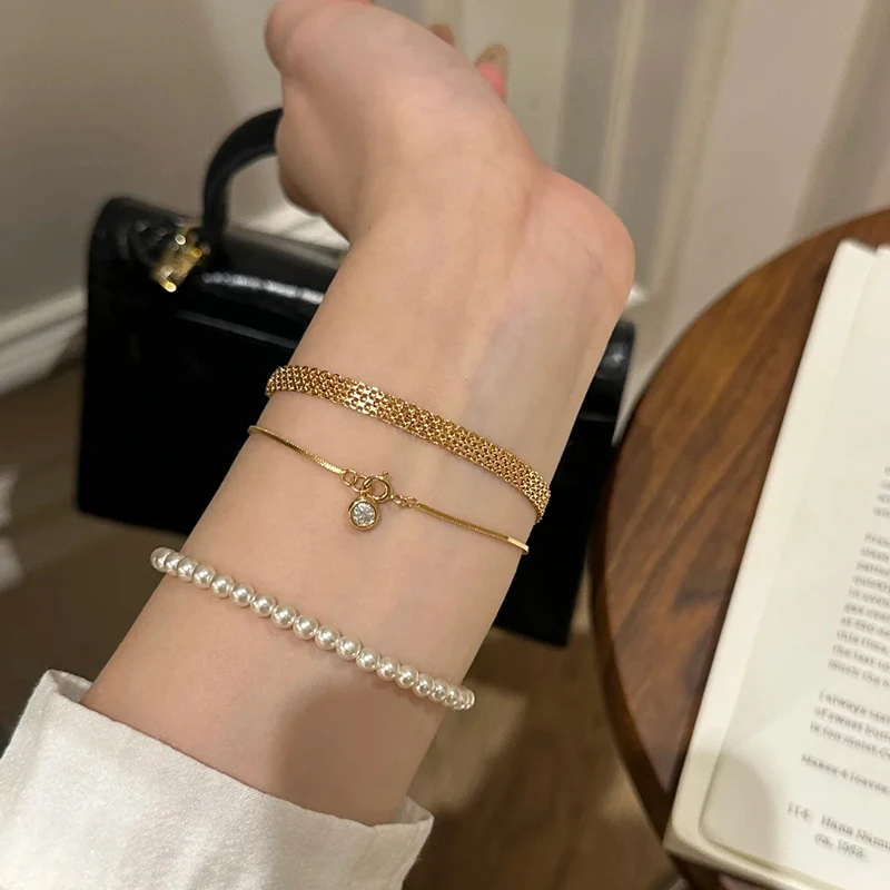 New 925 Sterling Silver Bracelet Simple Style Charming Woman Bracelet Birthday Party Gift for Friends Fashion Exquisite Jewelry