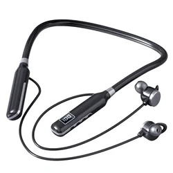 BT7 Wireless Headphones Bluetooth 5.3 Neckband Earphones Magnetic Sports Waterproof Earbuds Headset With Mic SD Card Mode