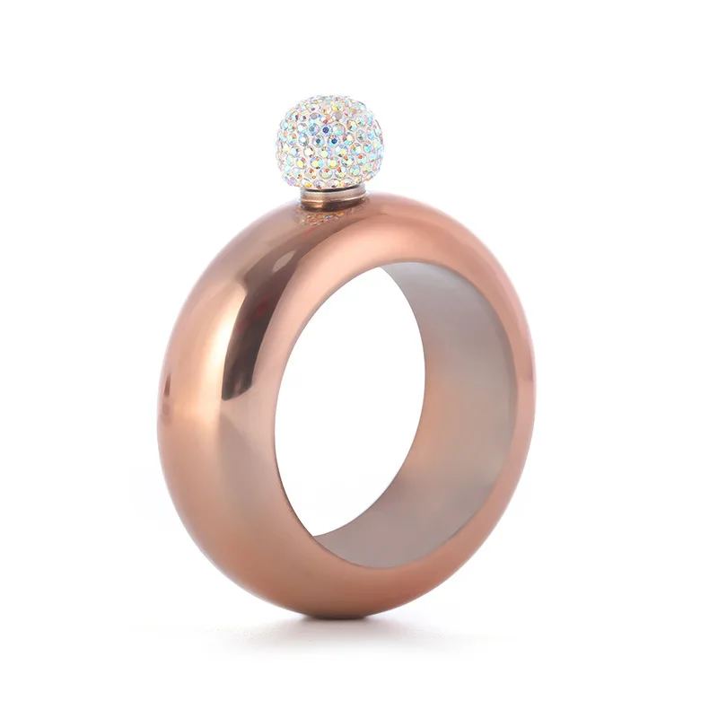 3.5oz SS اليد oring قارورة الورك مع قمع جيب قارورة الورك هدية حزمة الكحول ويسكي قارورة الورك غطاء برغي رجل هدية