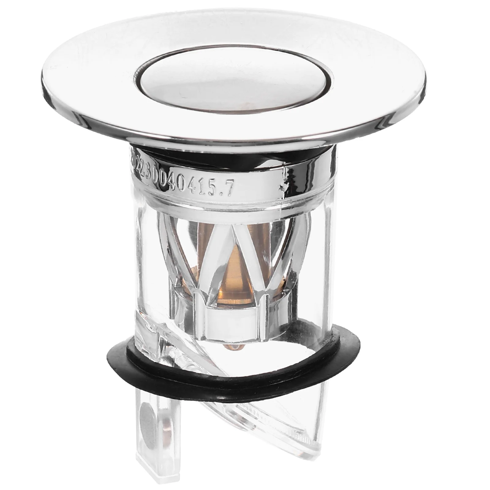 

Bathroom Sink Stopper Stainless Steel Press Type Washbasin Plug Bounce Rebound Strength Odor Proof Core Versatile Use