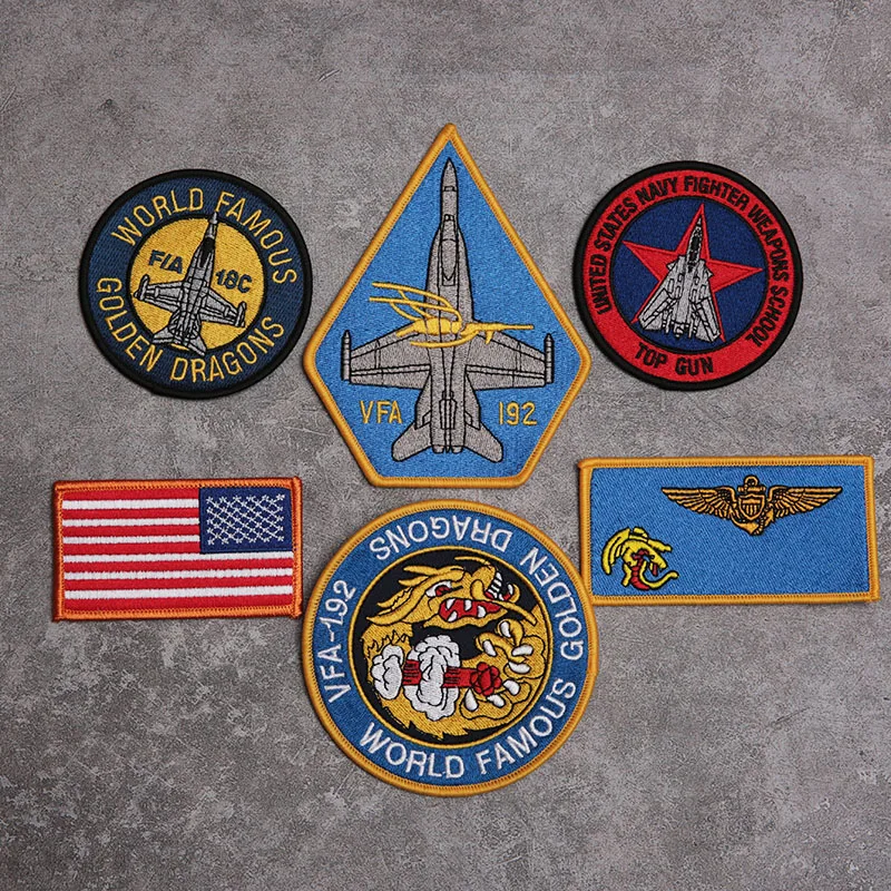 

Эскадрильи военно-морской войны VFA92 Золотой дракон CWU45P Flight Jaet Sve Patch Pilot Set Outdoor Cam Travel Gear