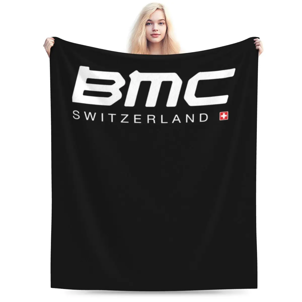 BMC Switzerland Bikes Blankets Soft Warm Flannel Throw Blanket Bedspread for Bed Living room Picnic Travel Home Couch