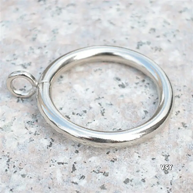 

120 Pack Curtain Rings, 38Mm Internal Diameter Iron Curtains Rings Hanging Rings For Curtains And Rods, Silver