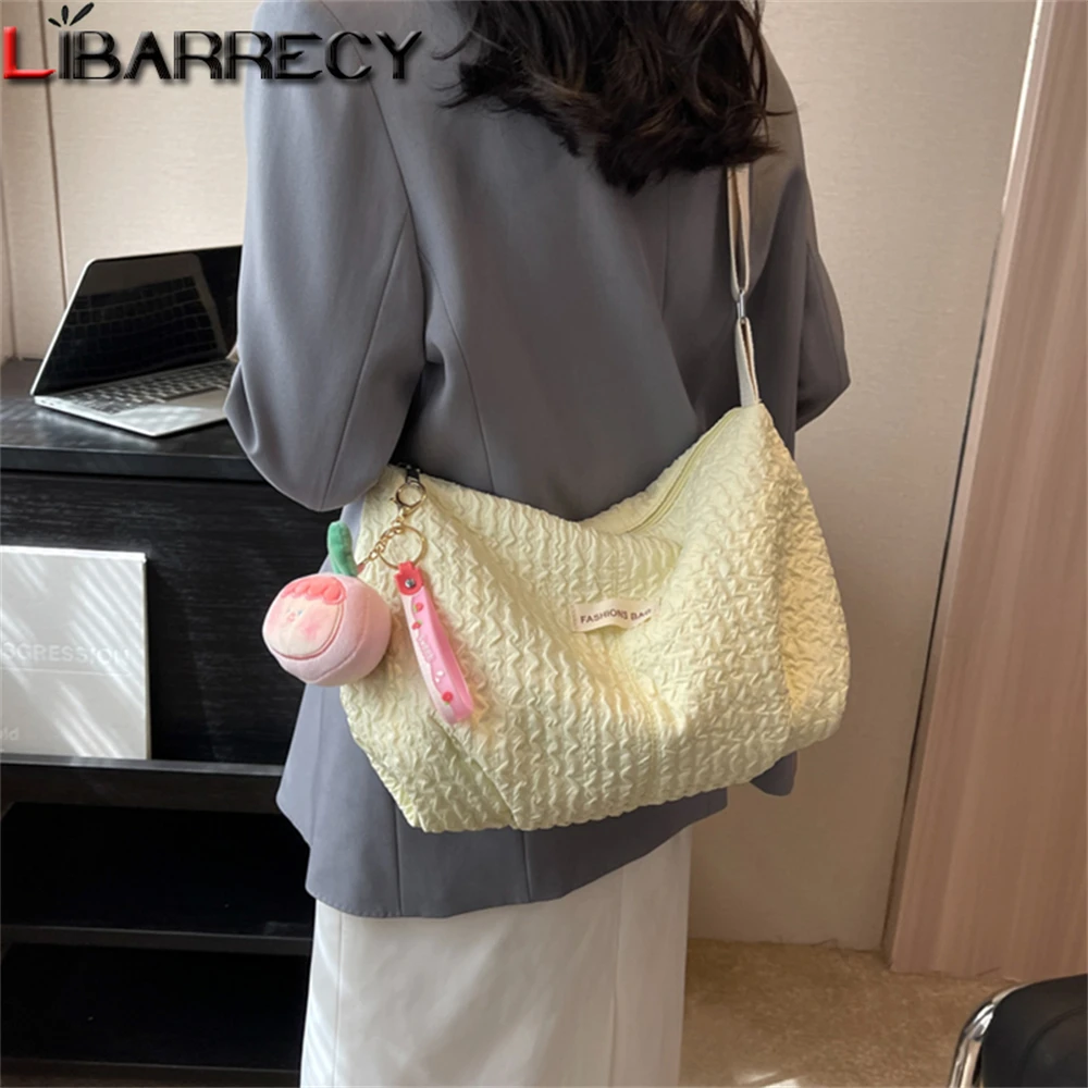 Solid Color Ladies Shoulder Bag High Quality Canvas Large Capacity Women Messenger Bags Fashion New Women Bag Bolsos De Mujer