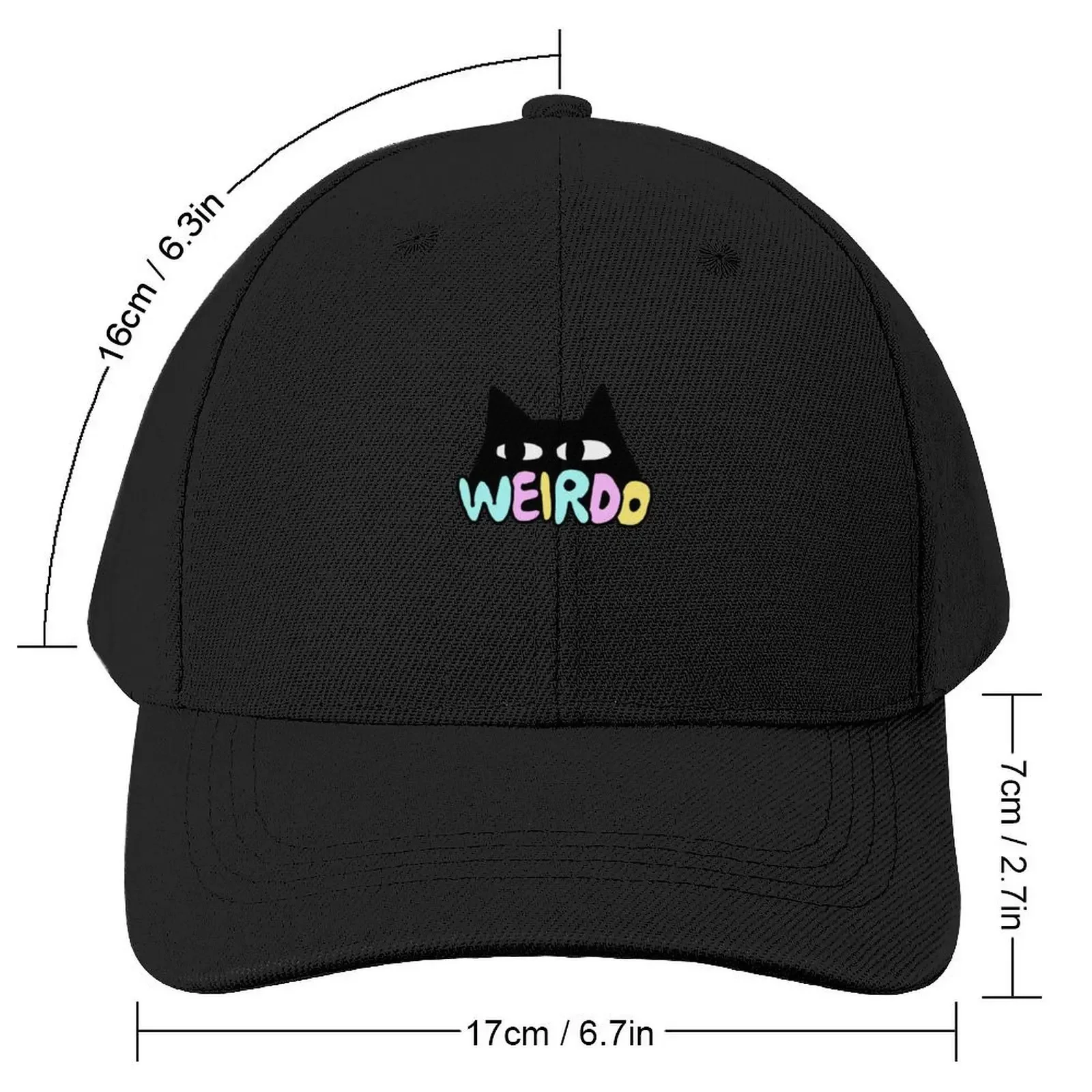 weirdo cat Baseball Cap western Hat Cosplay Hat Man For The Sun Golf Cap Hats For Women Men's