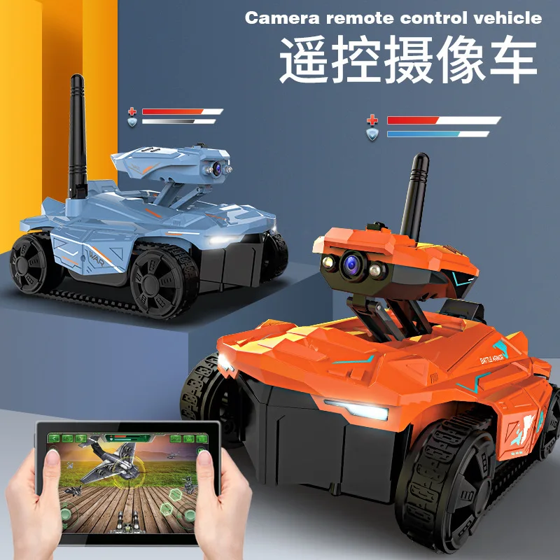 2025 New Tank Car Hd Camera Remote Control Car Can Monitor Charging With Remote Control In Real Time Wifi Crawler Tire