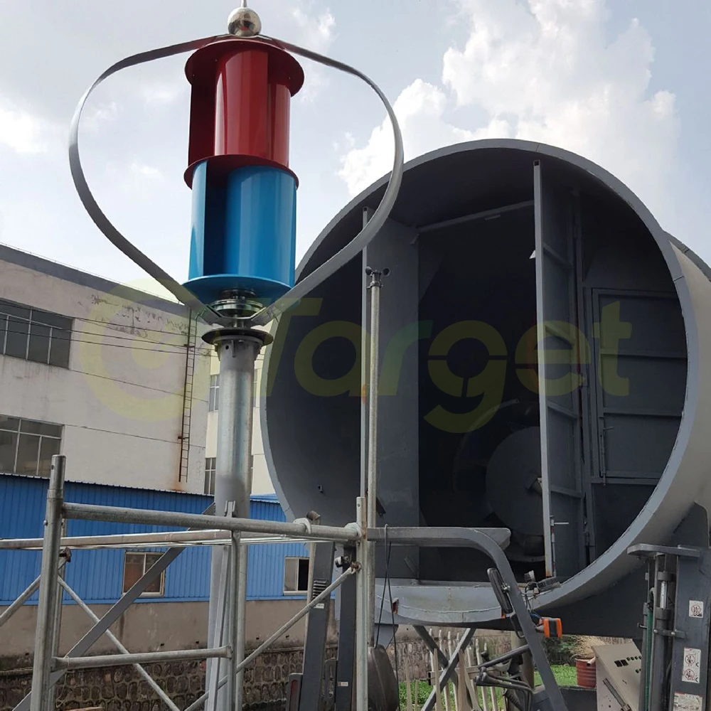 

12V 24V 48-220V Vertical Wind Turbine Generator 10KW-22KW for Home Free Energy Wind Power Windmill Permanent Maglev with MPPT