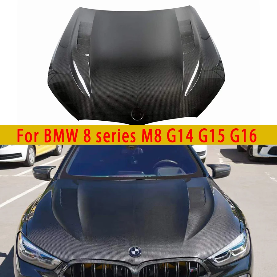 For BMW  8 Series M8 G14 G15 G16 840 850 860 Carbon Fiber Hood Engine Cover Hood Car Headliner Hood Cover Car Accessories