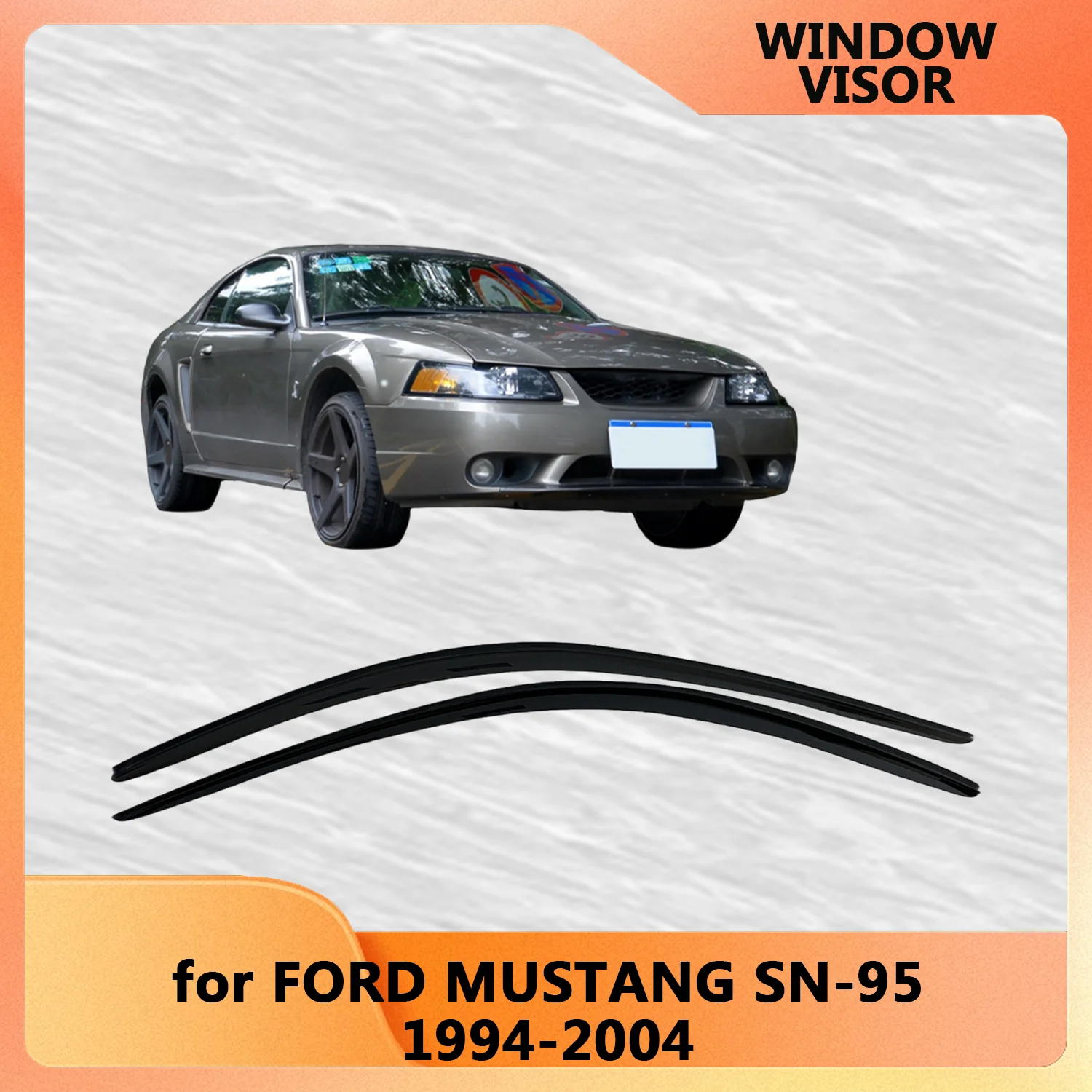 

Оконный козырек для FORD MUSTANG SN-95 1994-1996 1997 1998 1999 2000 2001 2002 2003 2004, ветровые дефлекторы, защита от дождя, дверной козырек
