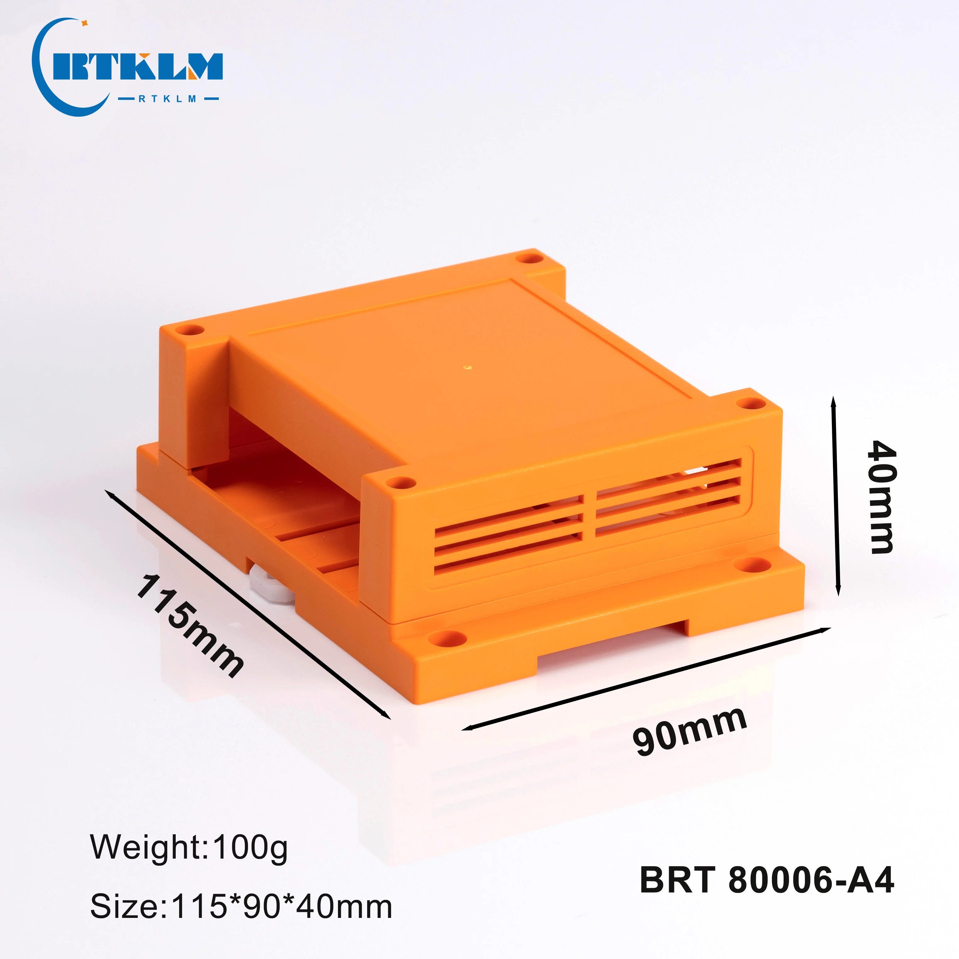 Din Rail plastic Enclosure DIY Industrial box ABS Electronic Project Cases custom junction box 115*90*40MM
